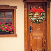 Božićni venac, božićni ukrasi na otvorenom božićni vijenac za ulazne vrata, Xmas vijenac za praznične