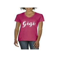 Ženska majica V-izrez kratki rukav - Gigi
