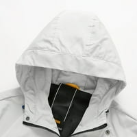 SHPWFBE jakne za muškarce jesen i zimski ležerni čvrsti jednostavni kaput Sportski patentni kaput džep