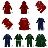 Mali dječaci Djevojke Božićna spavaća odjeća Soft Valet Pidžamas setovi kapuljač sa kapuljačom Sleeress