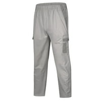 CLlios muške teretne hlače opuštene fit atletske hlače na otvorenom taktičke pantalone klasične putne