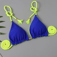 PJTEWAWE Plivač ženske prilagodljive bikini grudnjake BIKINI Čvrsti kupaći kostim Split kupaći kostim