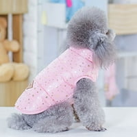 Park kućni ljubimac s odjećom Star uzorak pamučni pas prsluk meko zadebljanje toplo pup zimski štenad