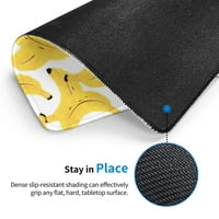 Gumeni igrački jastučić, slatka banana pozadina zadebljana neklizačka mousepad uredska mat