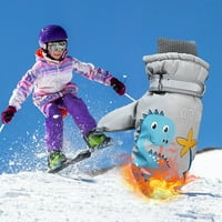 Heiheiup snježne djevojke zime sa grebenima vodootporna djeca glomazne skijaške dječake thinsulate snežne rukavice za dječje rukavice zimska sportska oprema Žene