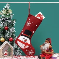 Heiheiup CANDY Pokloni Čarape Personalizirani kamin Čarapa Plušaj Božić Domaća ukrasi i zabavni dodatak