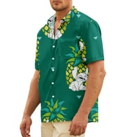 Muške kratke rukave Havajska majica Tropical Lilo Stitch Najbolji prijatelj uzorak casual gumb dolje