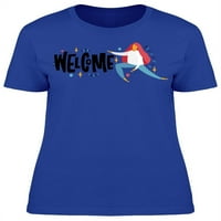 Dobrodošli jarko obojena pisma majica - MIMage by shutterstock, ženska 3x-velika