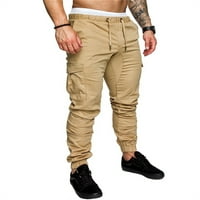 Muški casual jogging joggers hlače nacrtavaju obični trenerke na dnu sportske pantalone za teretane