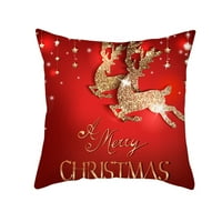 Propormotion božićni pamučni breskvi kožni jastuk jastučni jastuk CASSOW Cover Home Sofa Decor
