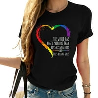 Svijet ima veće probleme Rainbow Heart LGBT majica