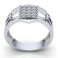 Prirodno 2ct okrugli rez dijamantski modernog angažovanog godišnjice prstena od punog 10k ruža, bijelo ili žuto zlato H si2