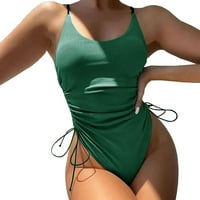 Yueulianxi kupaći kostimi ženske kupaći kostim modne bikini pune boje spojene kupaći kostim kostim na