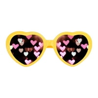 Specijalne naočale Love Heart Sunčane naočale haljine noćne svjetla Fancy Women Slatka nova moda retro
