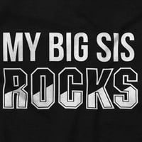 Big Sis Rocks mlađa mala sestra Toddler Boy Girl Majica Dojenčad Toddler Brisco Marke 6m