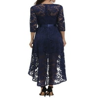 Ljeto Haljina za žene LAACOWI LACE CAMGATEL Summer 3 4Sleeve večernja haljina haljina sa pojasom za