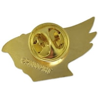 Zlatna kardinalna maskota Chenille Letterman's Jakna rever 1
