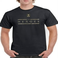 Za majice heroja muškarci -Army dizajni, muški x-veliki