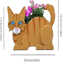 Sastav biljne lonce slatka mačka u obliku životinja slatka vrt cvijet lonac sočni sadilice Životne umjetne biljke unutarnje tablice vanjski vrt kućni dekor