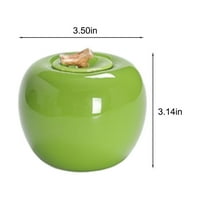 Slatkim jarkom s poklopcem, oblik jabuka keramički čaj kanistar prijenosni čamci jar tenk bombona posuda