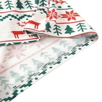 Božićne pidžame za obiteljska porodica podudarajuća odjeća Xmas Long rukava Porodična jamštava podudaranje