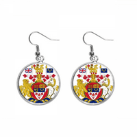 Kanada Nacionalni grb Zemlja ušne na nakit za nakit srebrne kap