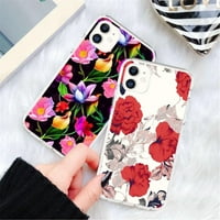 Rose Cvjetni telefon za iPhone Pro XS MA XR Soft Coque za iPhone 6S Plus Cover