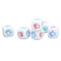 Igra kockice Set Games Dodatna oprema Bijela igra Dicent Set izvrsne okrugle ivice prijenosne bočne