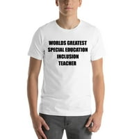 3xl svjetovi najveći specijalni učitelj za inkluziju o obrazovanju kratki rukav pamučna majica s nedefiniranim