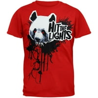 Udarite svjetla Muška panda meka majica s kratkim rukavima