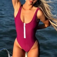 Entyinea Jedan kupaći kostim za žene Tummy Control Clotuout CUTOUT HIGH STRAIČKI OBOŽENJE L