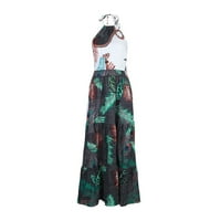 Ležerne haljine za žene Saopse Maxi bez rukava Tropical party mini haljina višebojna XL