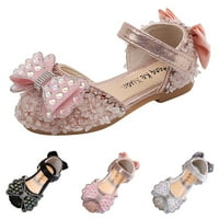 Modne proljetne i ljetne djevojke Sandale Party Hares Dance Show Princess Cipes Rhinestone Bowknot Ribbon