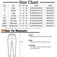 Žene Ležerne prilike za ispis elastičnih struka labave hlače pune dužine