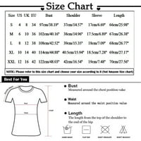 Ženske bluze od šifona košulje Petal kratki rukav, ljetne casual majice XL