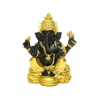 Lacyie indijski buda slona Bože statue Početna Ganesha smola ukrasi