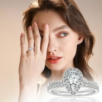 Wendunide ukrasi, kap u obliku vodenog dijamanta u obliku dijamantskog oblikovanog prstena modne šuplje