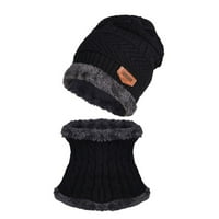 Wofedyo šeširi za muškarce Zimska termalna plišana šešir šal vunene kape Biciklistički vetrootporni poklopac Dvodijelni odijelo za bejzbol kapred