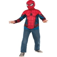 Rubini kostim kočiji pauk-man daleko od kuće plava i crvena košulja i maska ​​kostim srednje 8-10