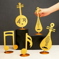 Yasu muzičke figurice Jednostavno ukrasno metalno kreativno bilješke instrument za dnevnu sobu