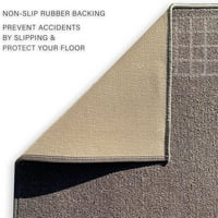 Ručka tepih za hodnik kaksirano obrubljene sive boje ili široko po vašoj duljini, otporni na gumenu podlogu gumenu podlogu mrlja