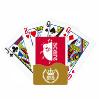 Zastrašujte ocrtajte Ladybug Lijep Mignon Royal Flush Poker igra igraći karton