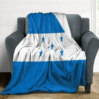 Honduras Flag Sherpa pokrivač udobnog kreveta za obiteljski festivalski pokloni ugodna flannela bacaje