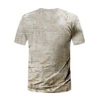 Corashan Muške majice, muški povremeni modni kratki rukav tiskali okrugli bluzu za vrat, majice za muškarce