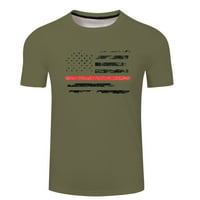 Košulje za muškarce Muškarci T majica Dan nezavisnosti 3D Digitalni tisak Ležerne prilike Basic Tee