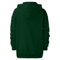 Vedolay Plus veličine Dukseva za žene Ležerne prilike na pola zip pulover Duks dugih rukava Tunnic Pulover Tuntover, zeleni s