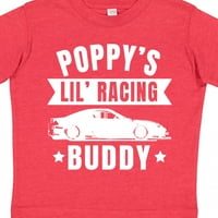 Inktastični poppy's Lil 'Racing Buddy sa auto-silueta poklon dječaka majica ili majica mališana