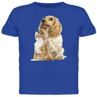 Mače i štene zajedno majica-majica -image by shutterstock, muški x-veliki