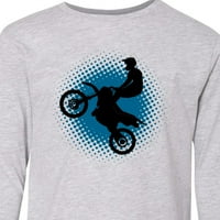 Inktastični motocross Rider Freestyle Sportska majica s dugim rukavima