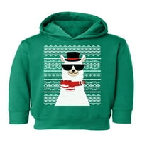 Awkward stilovi Ruly Xmas Hoodie za dječake Djevojke Toddler Božićna Llama dukserica